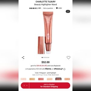 PINKGASM - CHARLOTTE TILBURY - BEAUTY HIGHLIGHTER WAND